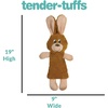 image:imageSmartPetLove Snuggle Puppy TenderTuffs Whisper Rabbit Crinkle Dog Toy Water Bottle Cover Dog Toy for Small Dogs Durable TearBlok Quiet Interactive Dog Chew ToyWhisper Rabbit