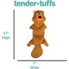 image:imageSmartPetLove Snuggle Puppy TenderTuffs Whisper Rabbit Crinkle Dog Toy Water Bottle Cover Dog Toy for Small Dogs Durable TearBlok Quiet Interactive Dog Chew ToyBeaver