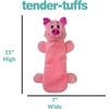 image:imageSmartPetLove Snuggle Puppy TenderTuffs Whisper Rabbit Crinkle Dog Toy Water Bottle Cover Dog Toy for Small Dogs Durable TearBlok Quiet Interactive Dog Chew ToyPig