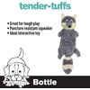 image:imageSmartPetLove Snuggle Puppy TenderTuffs Whisper Rabbit Crinkle Dog Toy Water Bottle Cover Dog Toy for Small Dogs Durable TearBlok Quiet Interactive Dog Chew ToyGray Fox