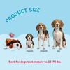 image:imageSnuggle Puppy Heartbeat Toy Calming Comfort Medium Breeds  GrayBrown  White