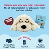image:imageSnuggle Puppy Heartbeat Toy Calming Comfort Medium Breeds  GrayGolden