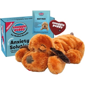 image:imageSnuggle Puppy Heartbeat Toy Calming Comfort Medium Breeds  GrayBrown