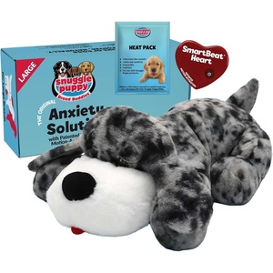 image:imageSnuggle Puppy Heartbeat Toy Calming Comfort Medium Breeds  GrayLarge Breed Great Dane