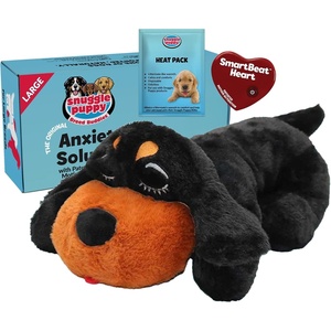 image:imageSnuggle Puppy Heartbeat Toy Calming Comfort Medium Breeds  GrayLarge Breed Rottie