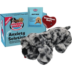 image:imageSnuggle Puppy Heartbeat Toy Calming Comfort Medium Breeds  GrayMerle