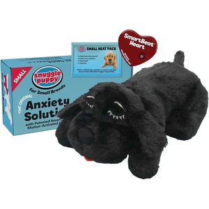image:imageSnuggle Puppy Junior Heartbeat Toy Calming Comfort Small Breeds  BlackBlack