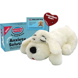 image:imageSnuggle Puppy Junior Heartbeat Toy Calming Comfort Small Breeds  BlackCream