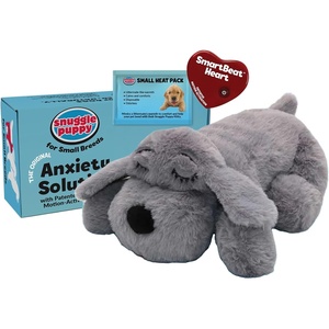 image:imageSnuggle Puppy Junior Heartbeat Toy Calming Comfort Small Breeds  BlackGray