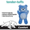 image:imageSmartPetLove TenderTuffs  Comfort Plush  Tough Dog Toy  Proprietary TearBlok Technology  Soft Blue Bear with Squeaker