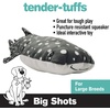 image:imageSnuggle Puppy TenderTuffs Big Shots  Bubba Whale Shark Large Stuffed Plush Toy with Puncture Resistant Squeaker for Medium and Big Dogs