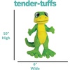image:imageSnuggle Puppy TenderTuffs Easy Grab  Plush Dog Toys  Standing Stuffed Green Gecko with Tough Puncture Resistant Squeaker