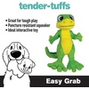 image:imageSnuggle Puppy TenderTuffs Easy Grab  Plush Dog Toys  Standing Stuffed Green Gecko with Tough Puncture Resistant Squeaker