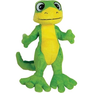 image:imageSnuggle Puppy TenderTuffs Easy Grab  Plush Dog Toys  Standing Stuffed Green Gecko with Tough Puncture Resistant Squeaker